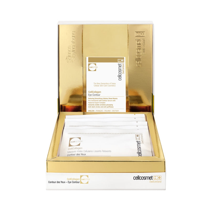 Cellcosmet Cellcollagen Eye Contour Mask Box à 5x2 Stk